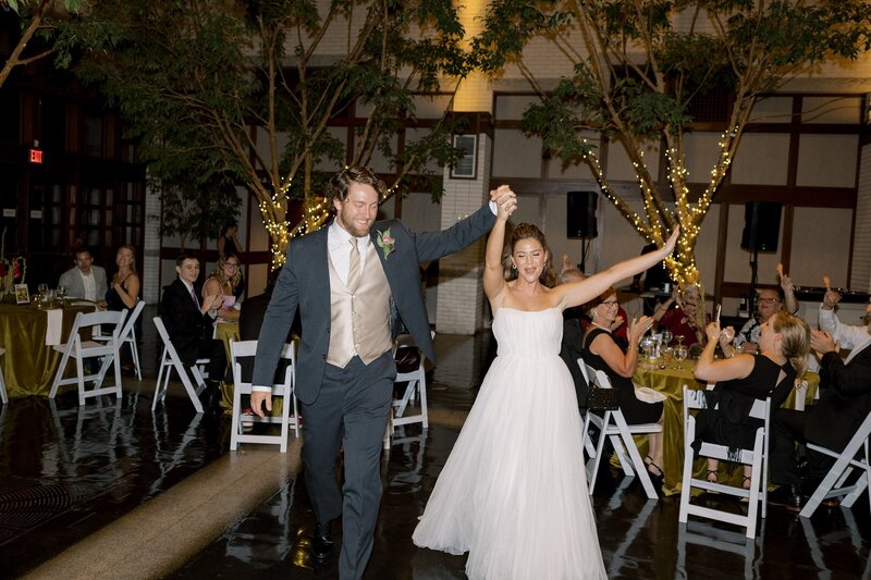 Bride and groom dancing at their wedding