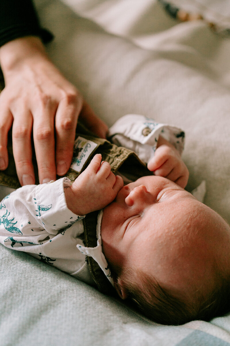 mom with newborn baby 