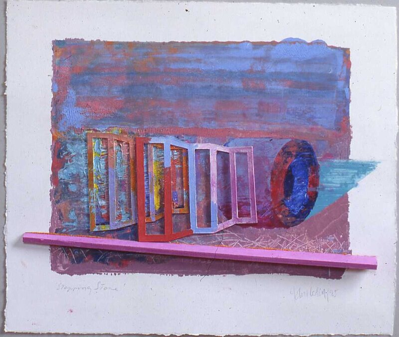 Stopping Stone, 1995 Mixed media 51 x 56.5 cm_11zon