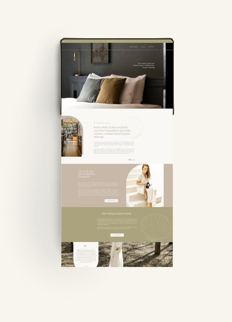 Showit website Fosilla