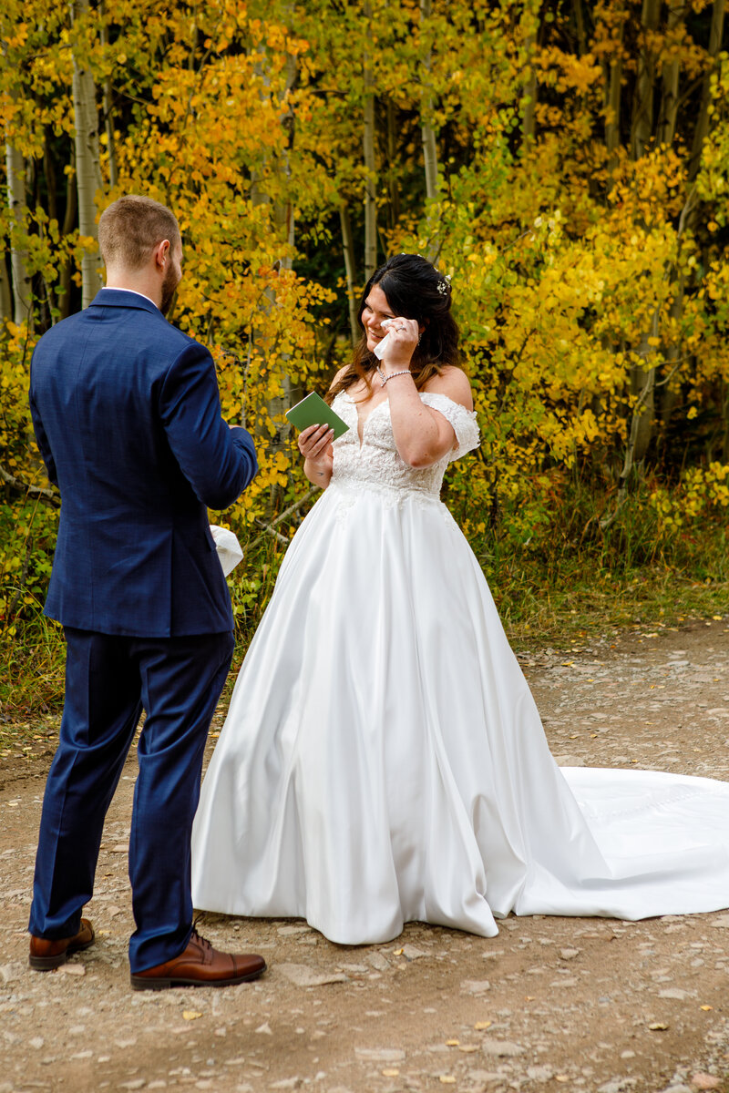 Colorado Springs intimate wedding photographer