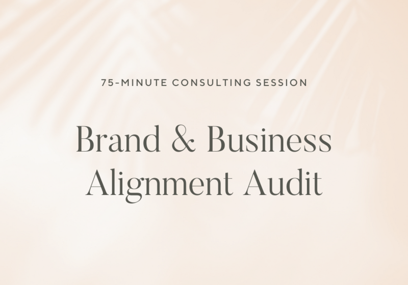 Brand & Business Alignment Audit by Robyn James