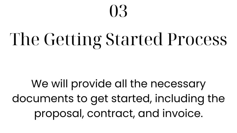 Getting started text