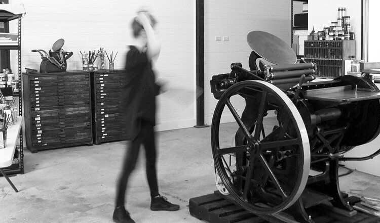 Inku Press design and printing studio with erin Blick