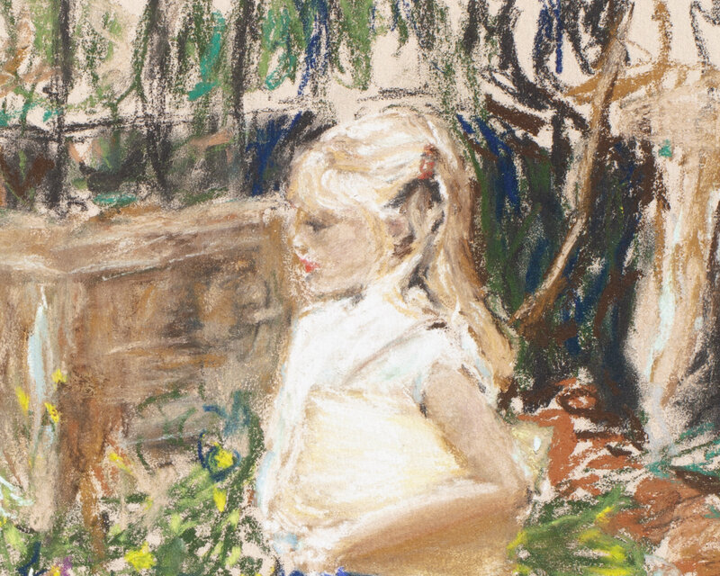 A Young Girl with Her Sketchbook Print for Website 111321