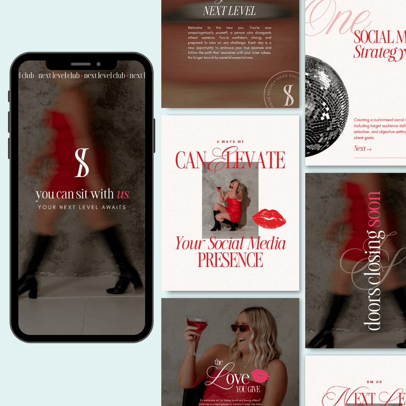 Social Media Tile Mockup for Inside Social's rebrand, created by Leithal and Co