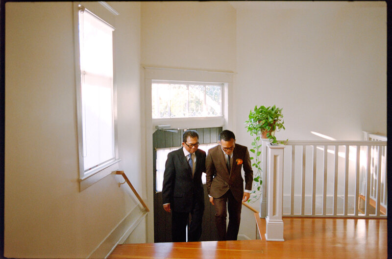 Wedding ceremony groom photo film candid documentary portland oregon seattle california 
