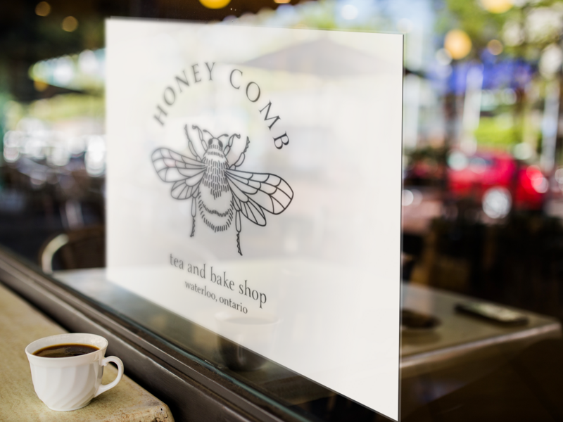 HoneyCombCoffee Sign