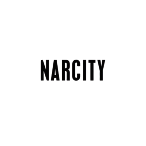 Narcity logo representing their feature on Montreal florist Dounia Faydi, who went viral on TikTok for sharing cringe and funny customer messages.