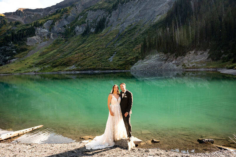 Emerald Lake autumn elopement