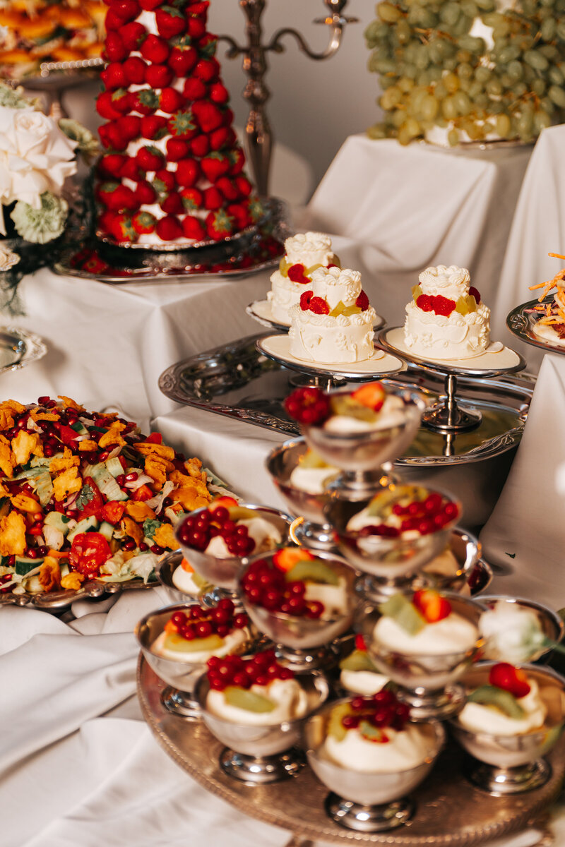 canapé platter served at London office event