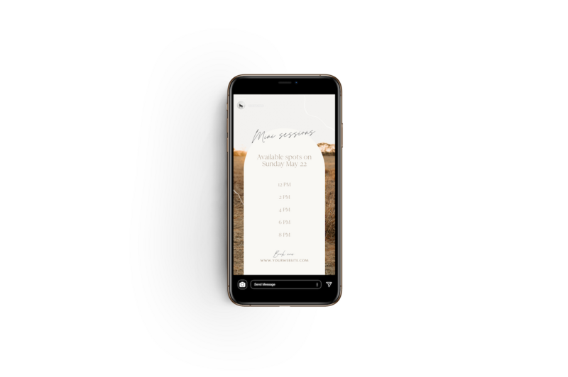 Neutral Instagrams story templates Ivory Vines 5