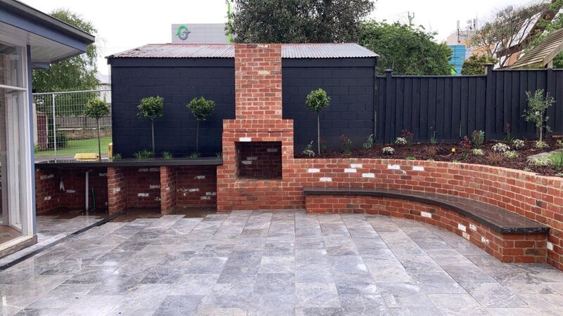 Architectural Concrete Design for outdoor entertaining area in warrnambool.