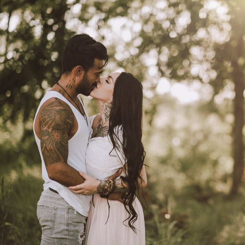 Husband and Wife Team behind the camera at Tulum Wedding Photos