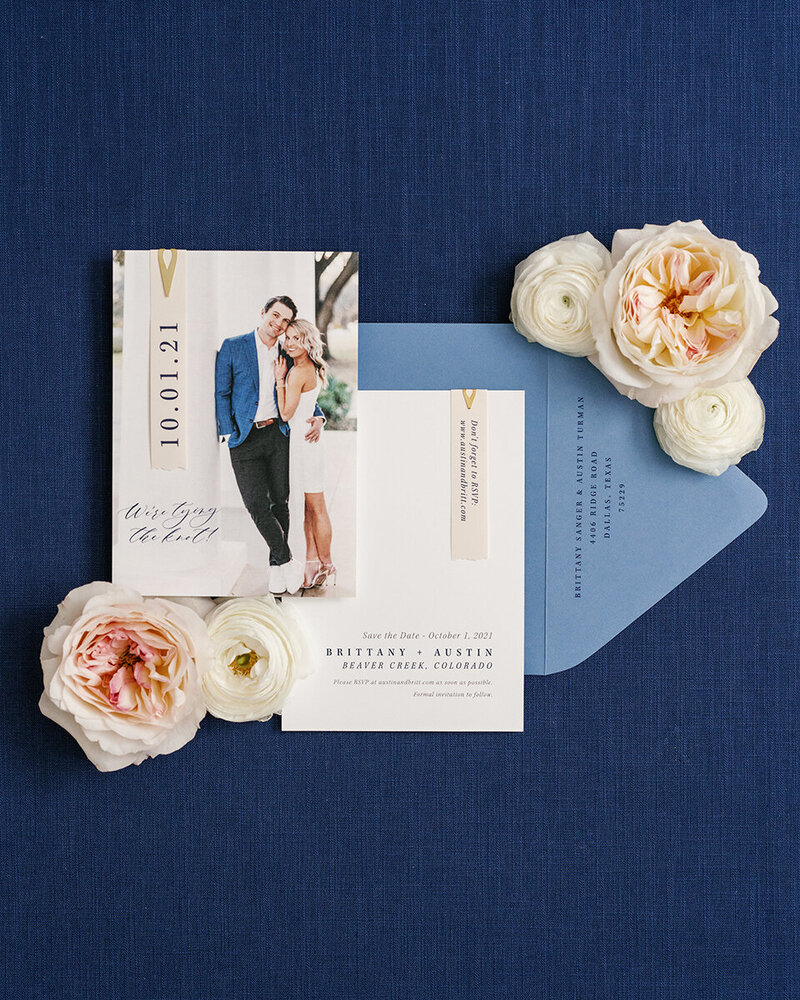 Modern Photo Save the Date Card