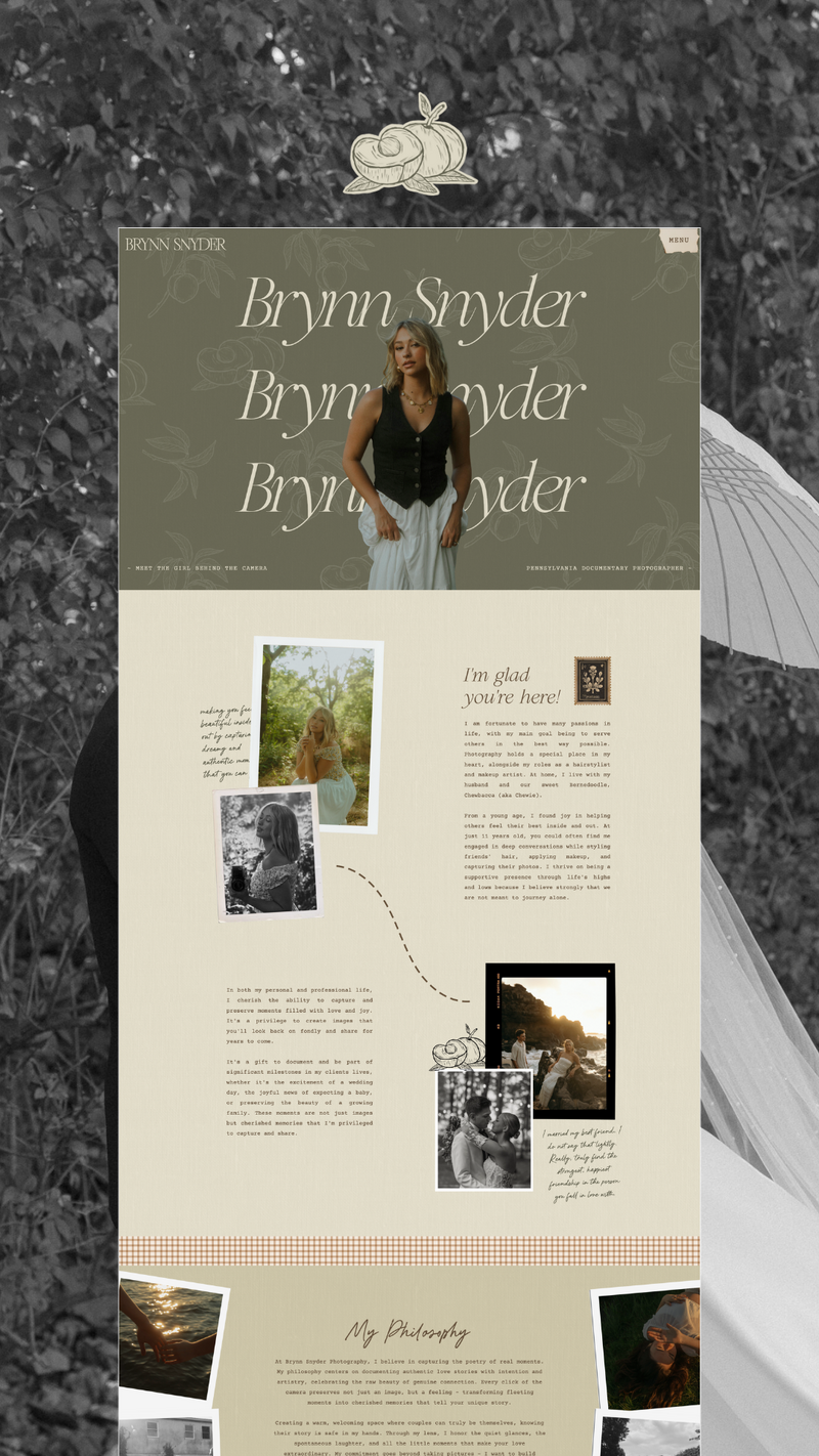 Showit website designer for photographers and creative businesses
