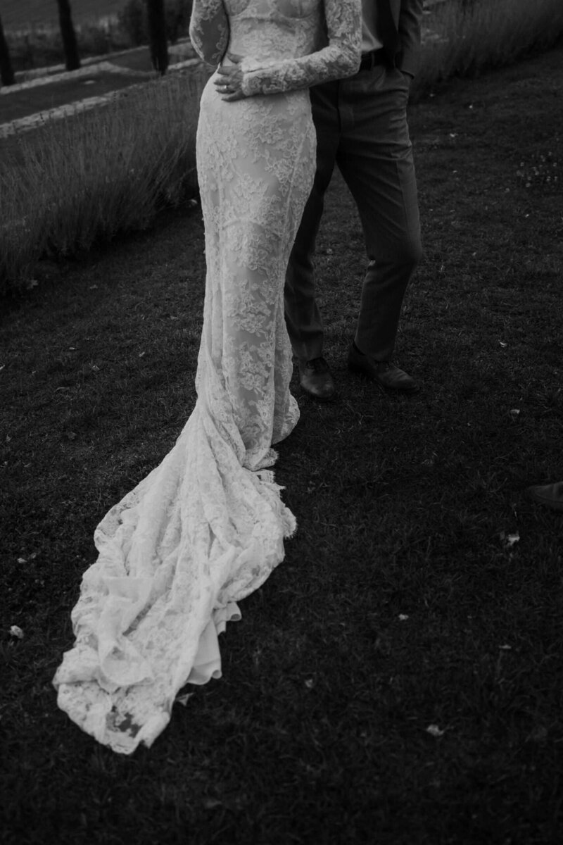 borgo santo pietro bride and groom tuscany exclusive wedding bride dress