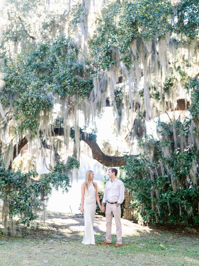 South Carolina Engagement Pictures in Murrells Inlet at Wachesaw