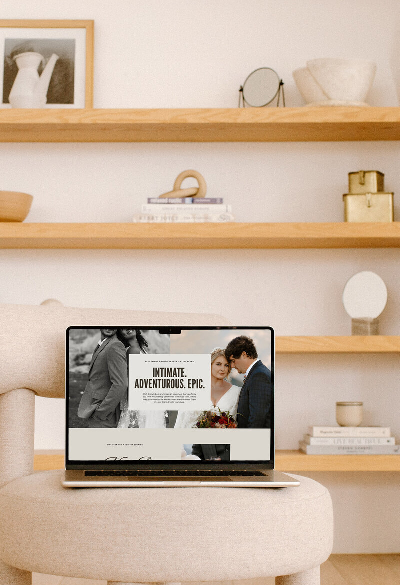 Wedding Phtogorapher Website Design Mockup