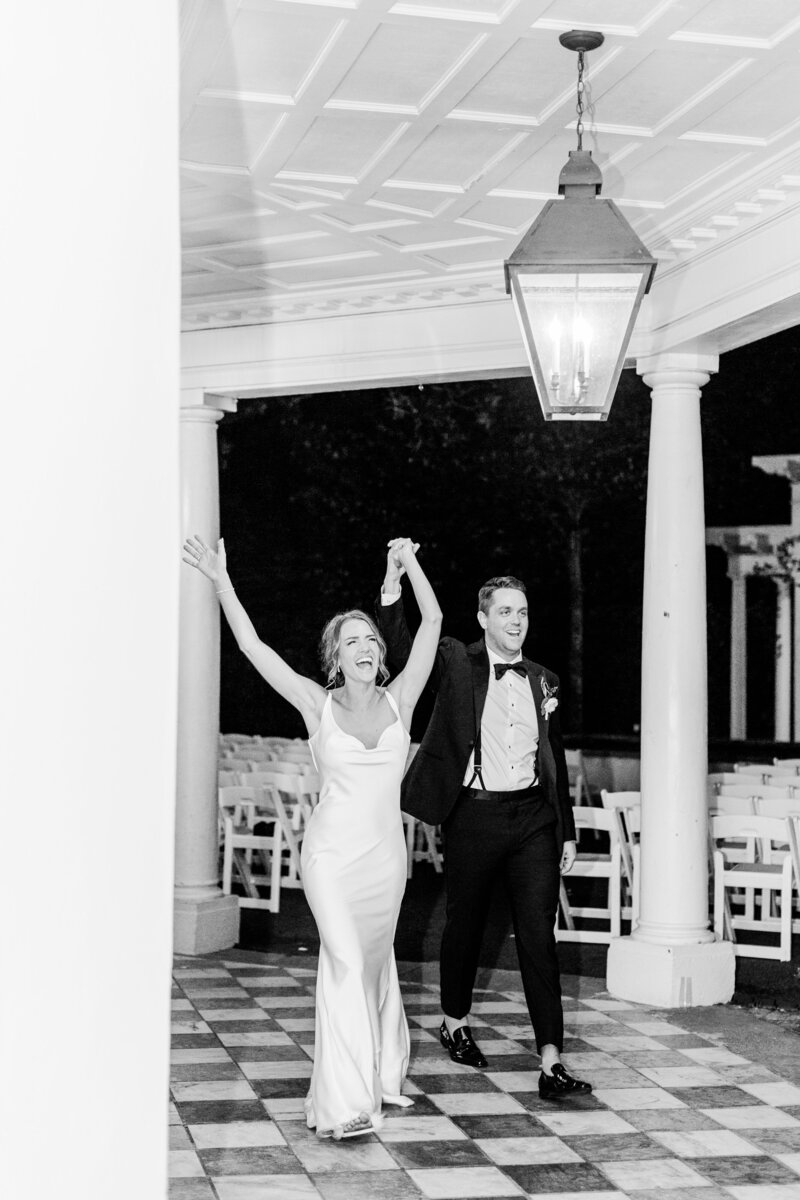 couple cheering at the william aiken house