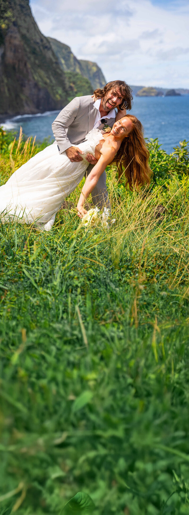 elopement photos by photographers on the big island hawaii, Hawaii Adventure Portraits