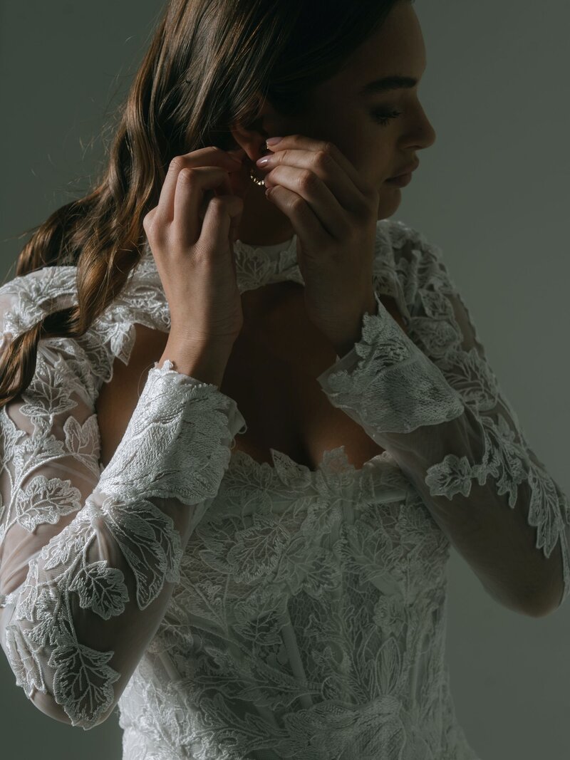 Lace Wedding Gown with sleeves