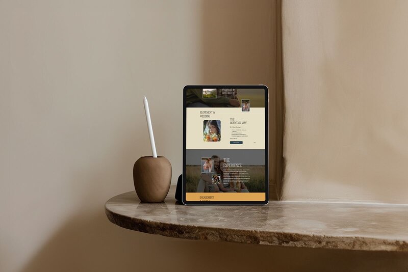 website for portrait photographer