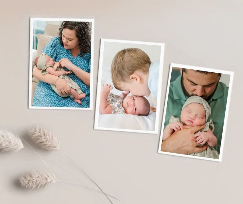 photos from at home lifestyle session by newborn photographer baltimore md