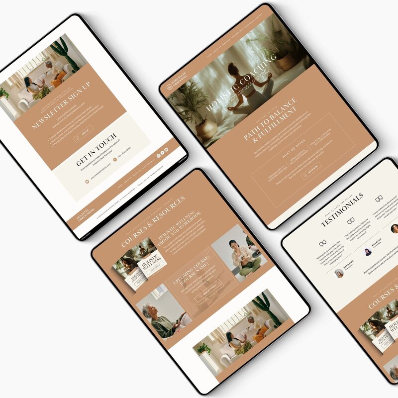 canva website template for holistic coach3