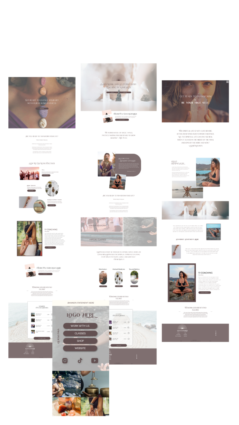 Spiritual Coach Website template