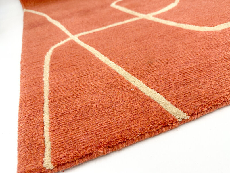Dancing Ribbon in Coral