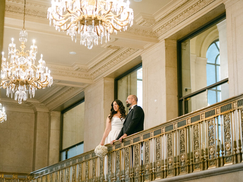 Bride & Groom Portrait at One King West