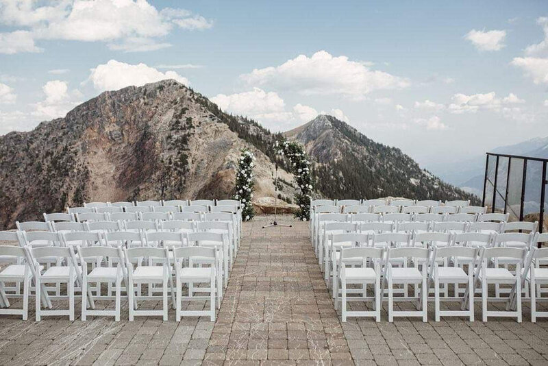 White Folding Chairs-Rori Ranch Rentals