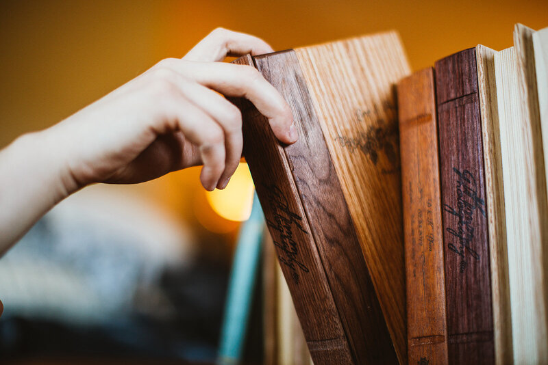 book box on shelf