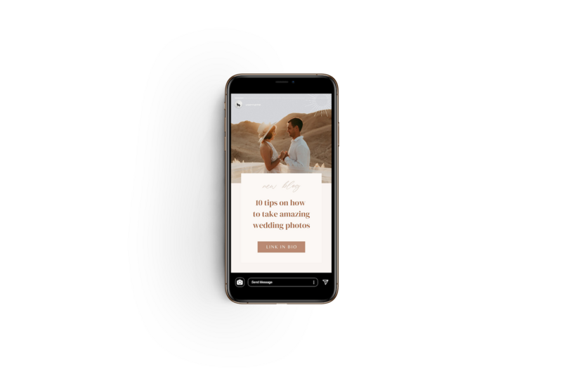 Boho terracotta Instagram story template Moon Valley 3