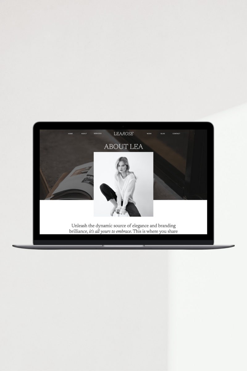 Showit Website Template dd lea2