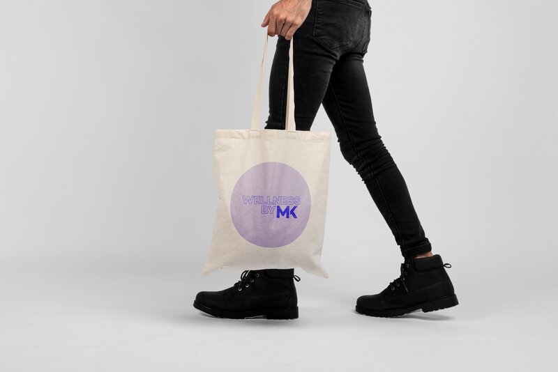 Tote bag logo design mock up