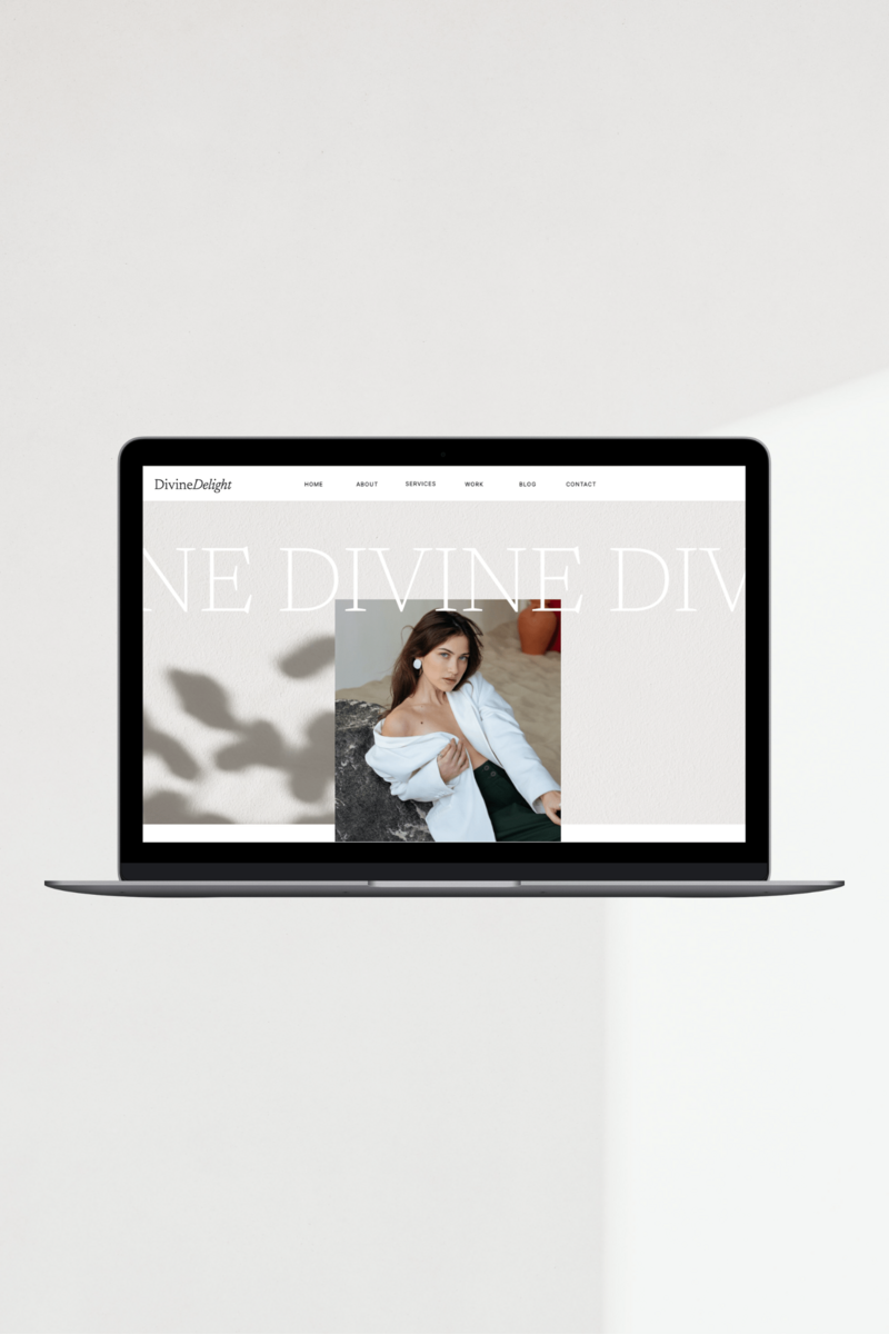 Showit Website Template Divine Delight Home
