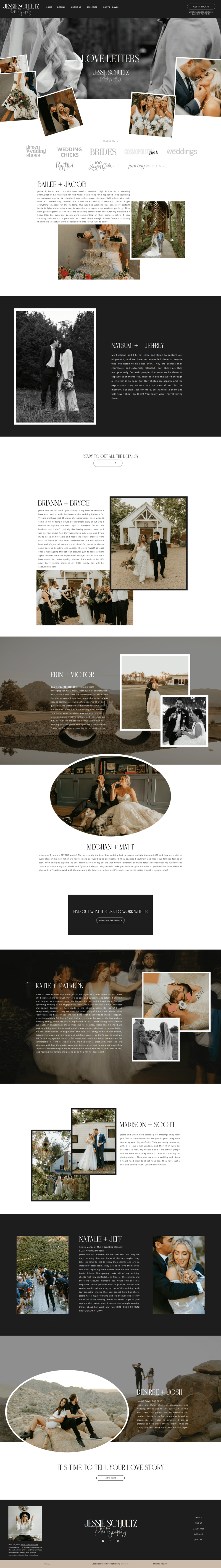 photographer website designer portfolio