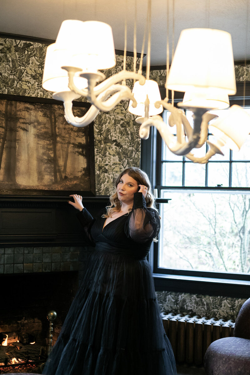 Ashleigh Henry, writer and coach, in Asheville, North Carolina, illustrating embodied elegance and intentionality for women navigating identity shifts.