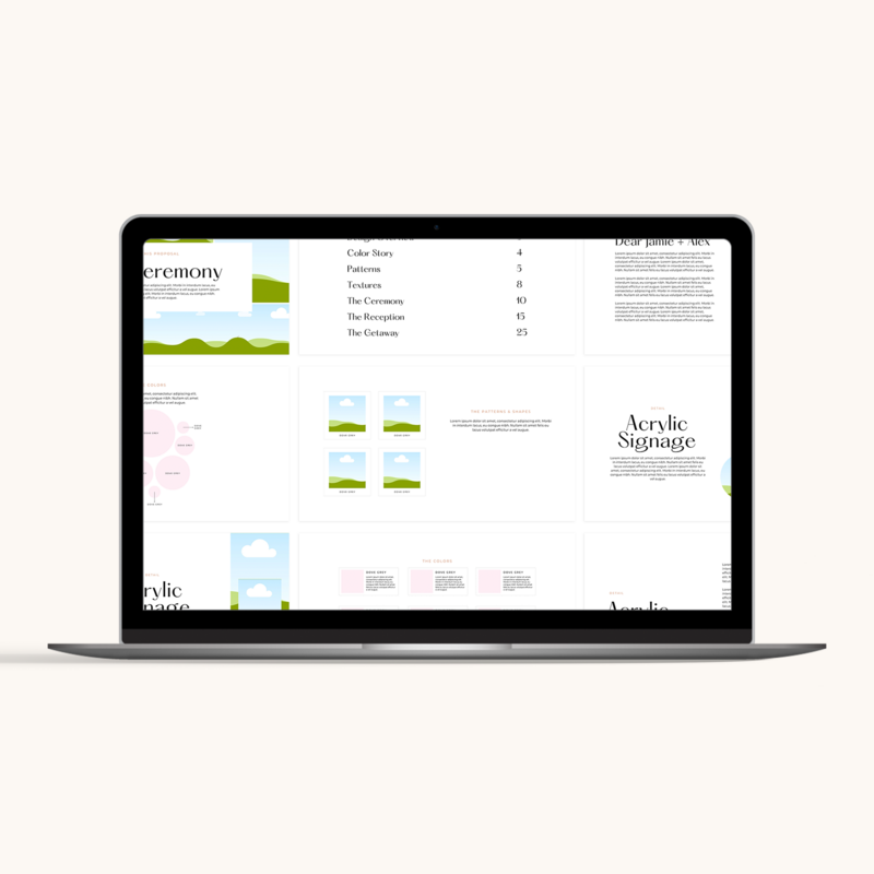 Wedding Design Deck Canva Template 3