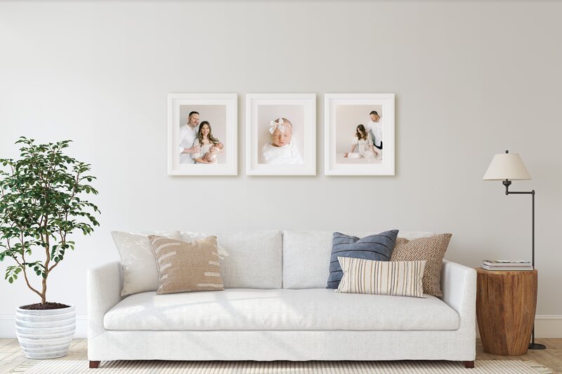 photographer offering framed prints