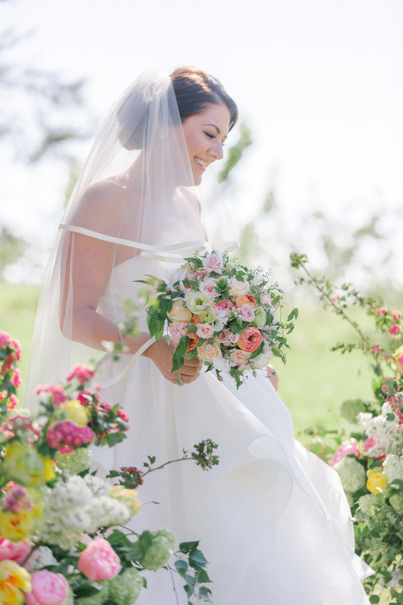 Wedding by Jenny Schneider Events at Olympia's Valley Estate in Petaluma, California. Photo by Lori Paladino Photography.