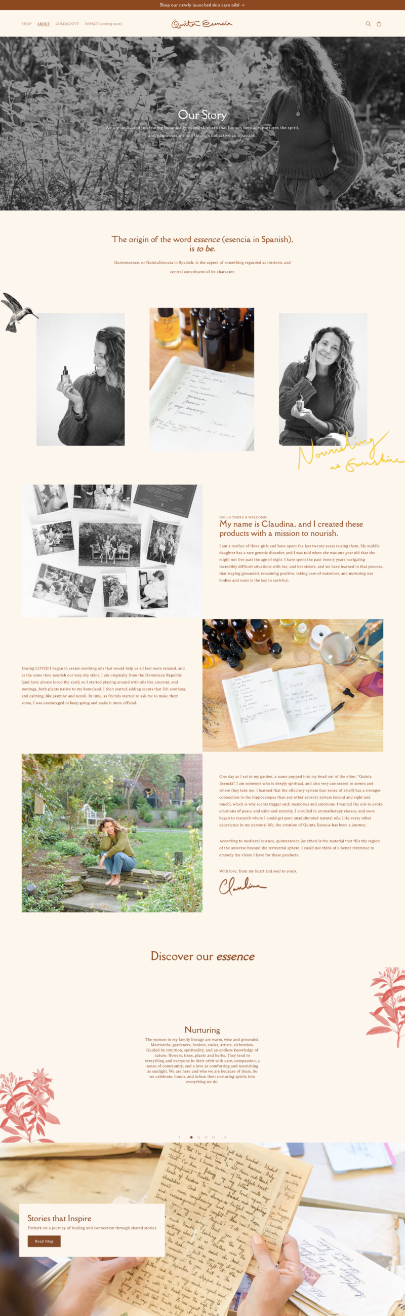 health and wellness brand and website design ecommerce, women business, entrepreneur