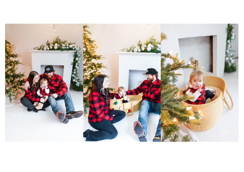roseburg-christmas-minis-family-session-red-plaid-fireplace