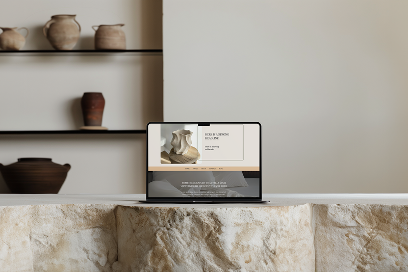 minimalist clean website for wellness entrepreneur