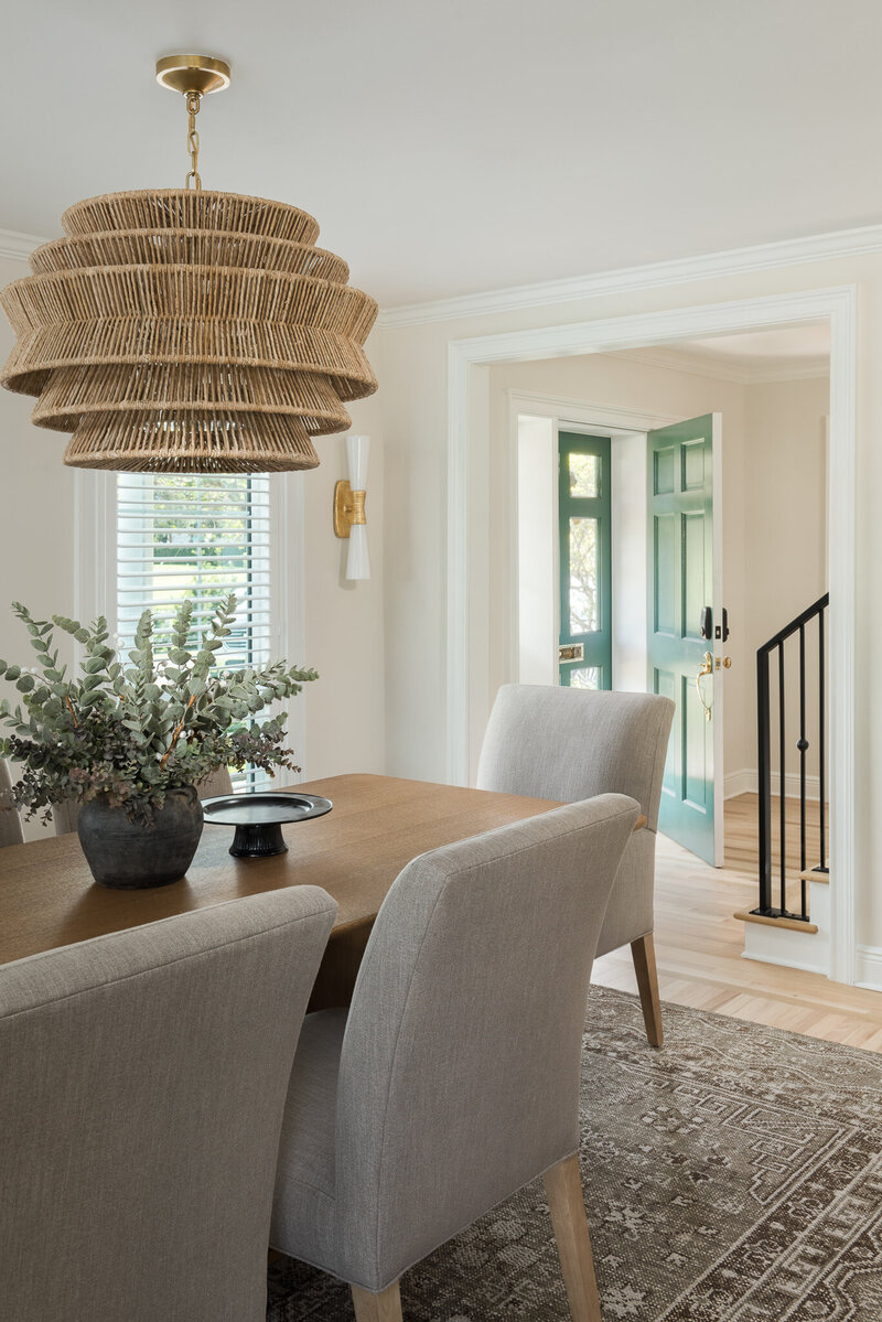 Lighting and dining table details at Palma Ceia_Scarbro Design