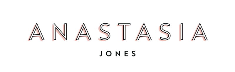 Anastasia Jones Main Logomark Pink Shadow