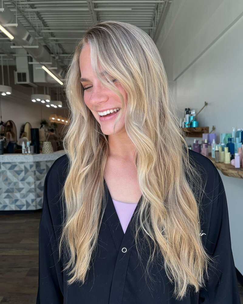 Lived in Low Maintenance Beachy Blonde Sun-kissed  Hair Color by Salt Hair Collective - East Beach Norfolk Hair Salon for Lived in Low Maintenance Color - 17