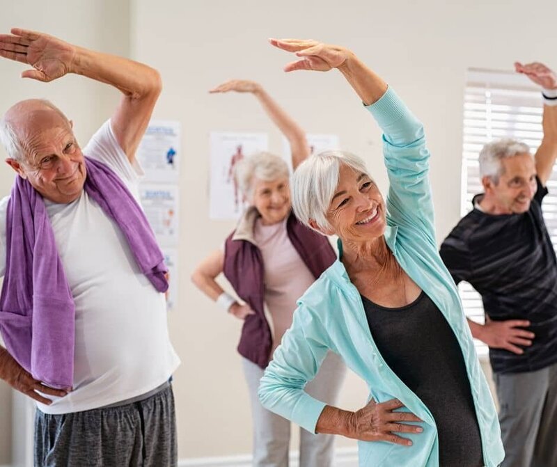 Cognitive stimulation classes include a light exercise  portion to increase blood flow to the brain